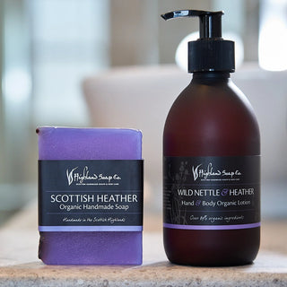 Scottish Heather Organic Handmade Soap 150g
