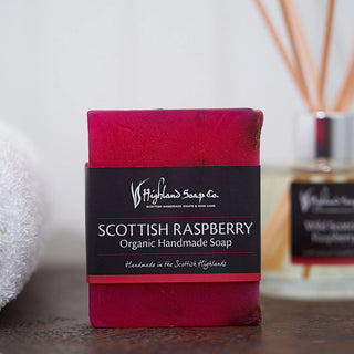 Wild Scottish Raspberry Organic Handmade Soap 150g