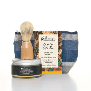 Whisky & Honey Wash Bag & Shaving Kit