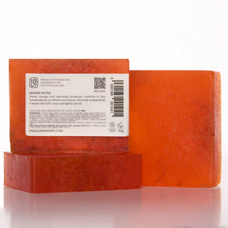 Sweet Orange & Cinnamon Organic Handmade Soap 150g