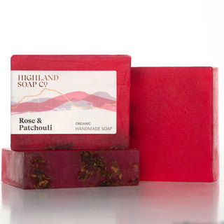 Rose & Patchouli Organic Handmade Soap 150g