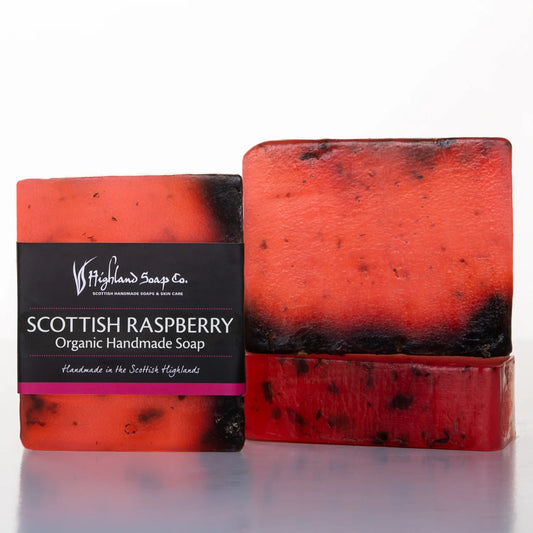 Wild Scottish Raspberry Organic Handmade Soap 150g