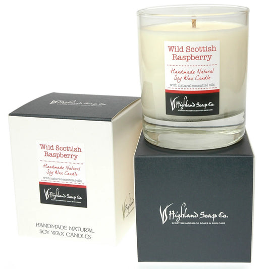 Wild Scottish Raspberry Soya Wax Candle 30cl